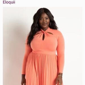 Eloquii PeachLong Sleeve Dress
NWT women’s size 20W
Beautiful neck back details